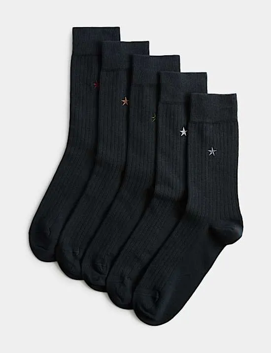 5er-Pack Cool & Fresh™ Socken mit hohem Baumwollanteil