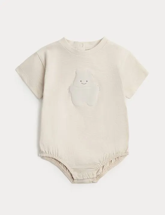 Extra großer Body mit kleinem Monstermotiv (3,2 kg – 12 M.)