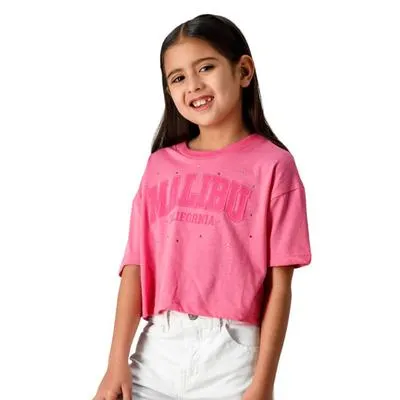 Playera Fantastic Niña con Estampado Malibu