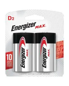 Energizer MAX D Batteries (2 Pack), D Cell Alkaline Batteries