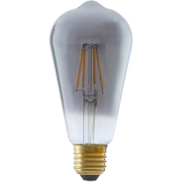 E27 Ledlamp Luce smoke 4 Watt 6,5 cm hoekig