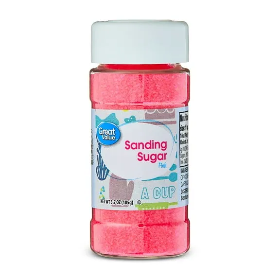 Great Value Pink Sanding Sugar, 3.5 oz $1.86 53.1 ¢/oz