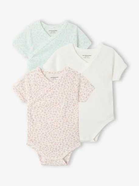 Lot 3 bodies bébé fille MC - rose