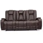 Cowboy Dual Reclining Sofa with Drop Down Table