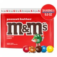 M&M'S Peanut Butter Milk Chocolate Candy Sharing Size Bag