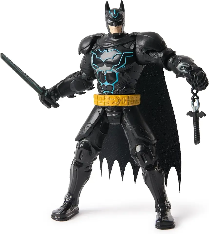 DC Comics, Batman Battle Clash 6” Ninja Strike Batman Action Figure with 2 Ninja Accessories, Super Hero Kids Toys for Boys and Girls Ages 3 & Up