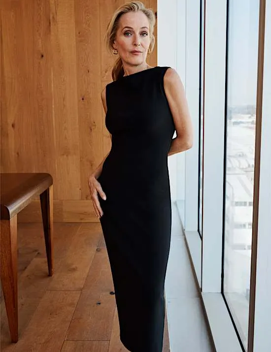 Jersey Midi Bodycon Dress