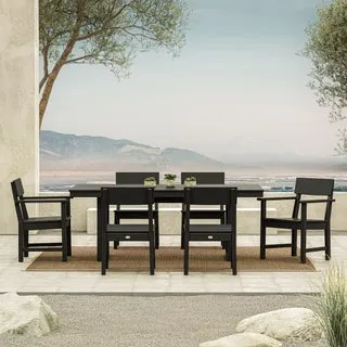 POLYWOOD Westport 7-piece Outdoor Patio Dining Set.