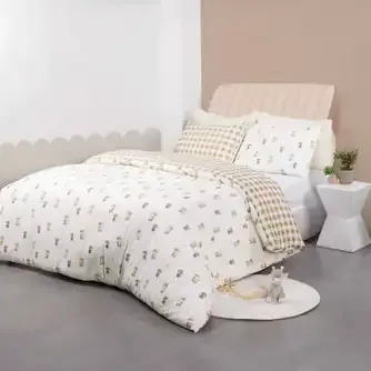 Tudo Home Kids Coo Cuddle Flannelette Duvet Cover Set