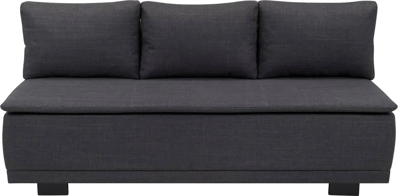 Aksel sovesofa m/oppbevaring 3-seter sovesofa stoff Bjorn black