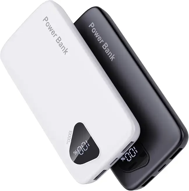 2026 2-Pack 10000mAh Portable Charger Battery Pack with Built in Cables | Travel Essential, 4 Outputs 2 Inputs Slim Power Bank for iPhone 17/16/15/14, Samsung Galaxy S23/22, Pixel etc