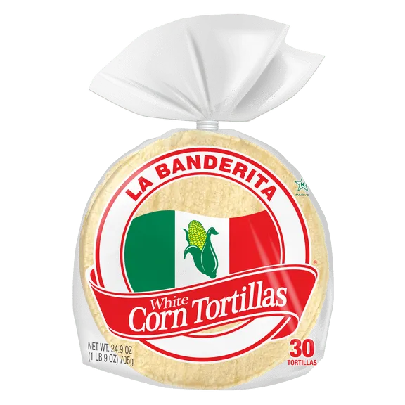 La Banderita Corn Tortillas, 24.9oz, 30 Count Bag