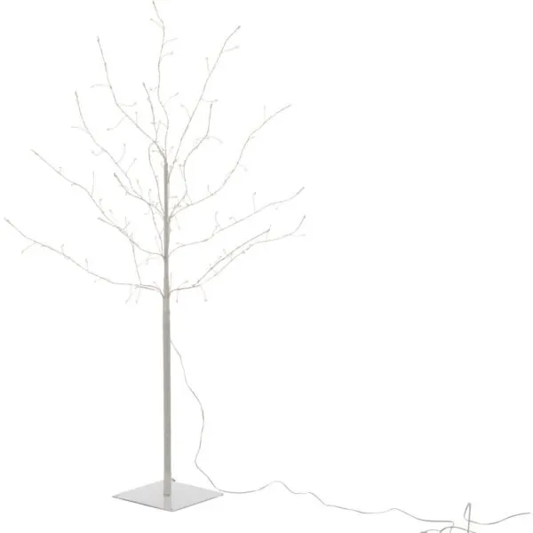 J-Line decoratieboom Kaal wit - LED - metaal - 85 x 85 x 100 cm