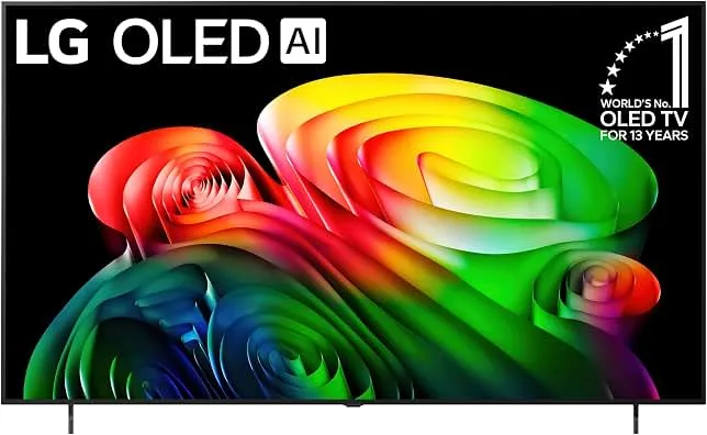 LG 77-Inch OLED AI 4K B6 Series Smart TV, 2026 Model | Dolby Atmos, Dolby Vision, HDR10, AI Super Upscaling 4K, Filmmaker Mode