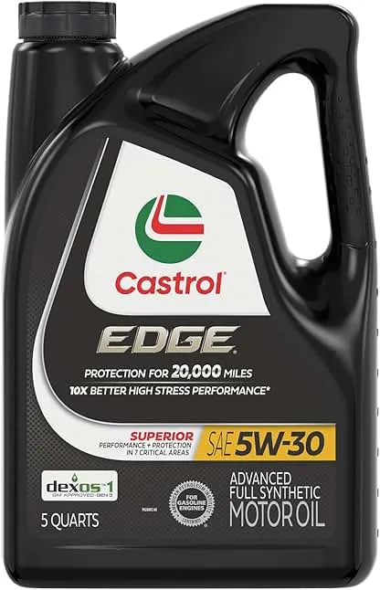 Castrol EDGE 5W-30 Advanced Full Synthetic Motor Oil, 5 Qu…