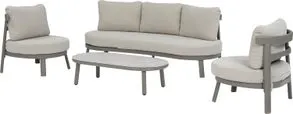 Intratuin 5-zits loungeset Miro grijs