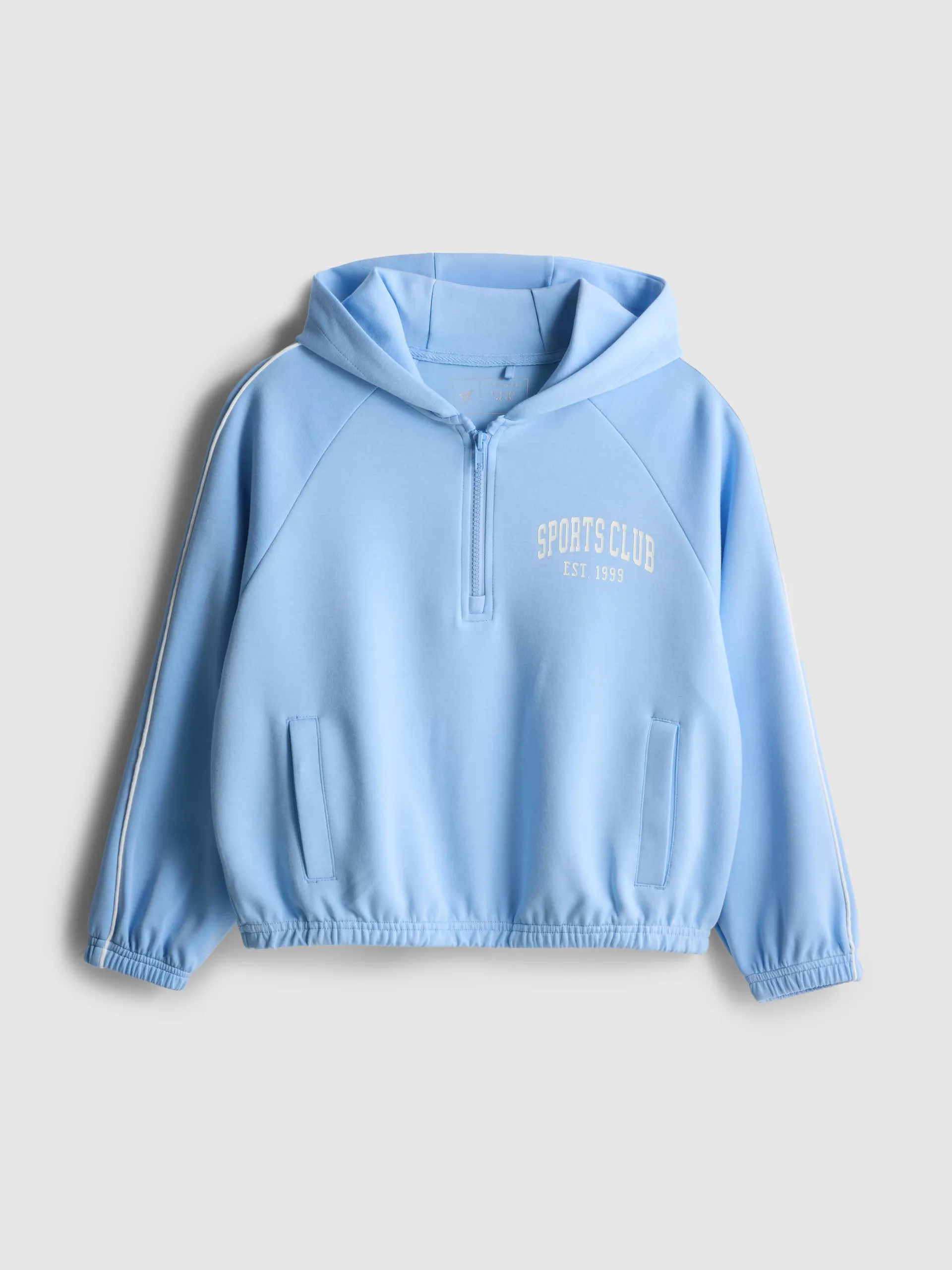 7-15 ans | Sweat de sport à capuche et col zippé