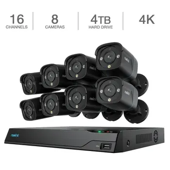 Reolink Advantage Series 4K 16-Channel 4TB NVR Security System with 8 Bullet PoE Cameras