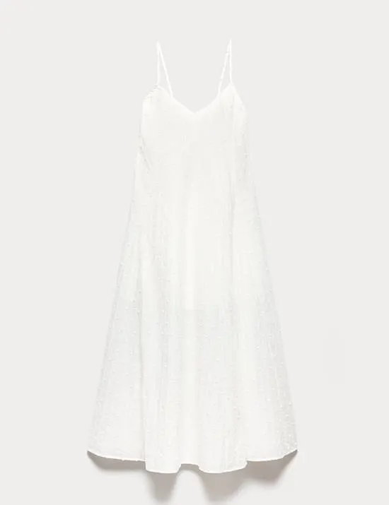Textured Dobby Maxi Beach Dress