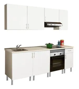 Composición de cocina BASIC blanco 2,20 m