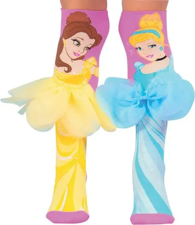DISNEY PRINCESSES - CHAUSSETTES BELLE ET CENDRILLON