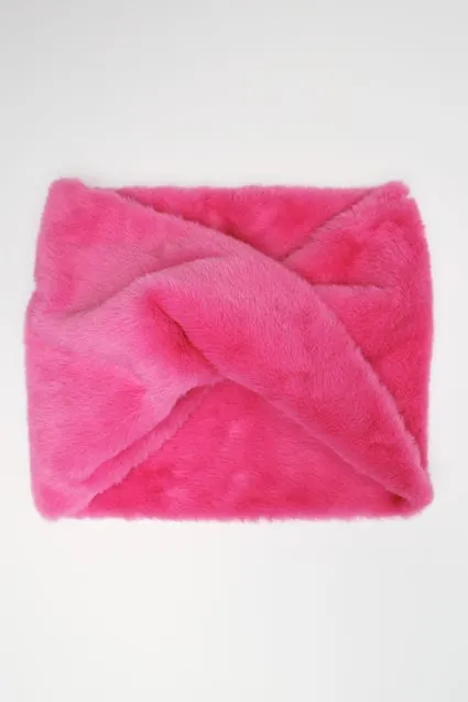 Kids ronde sjaal fake fur