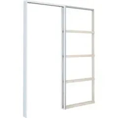 Skyvedørskarm 4" 82,6x204 hvit 210 demp soft-close utsp.mål: 170x210 cm