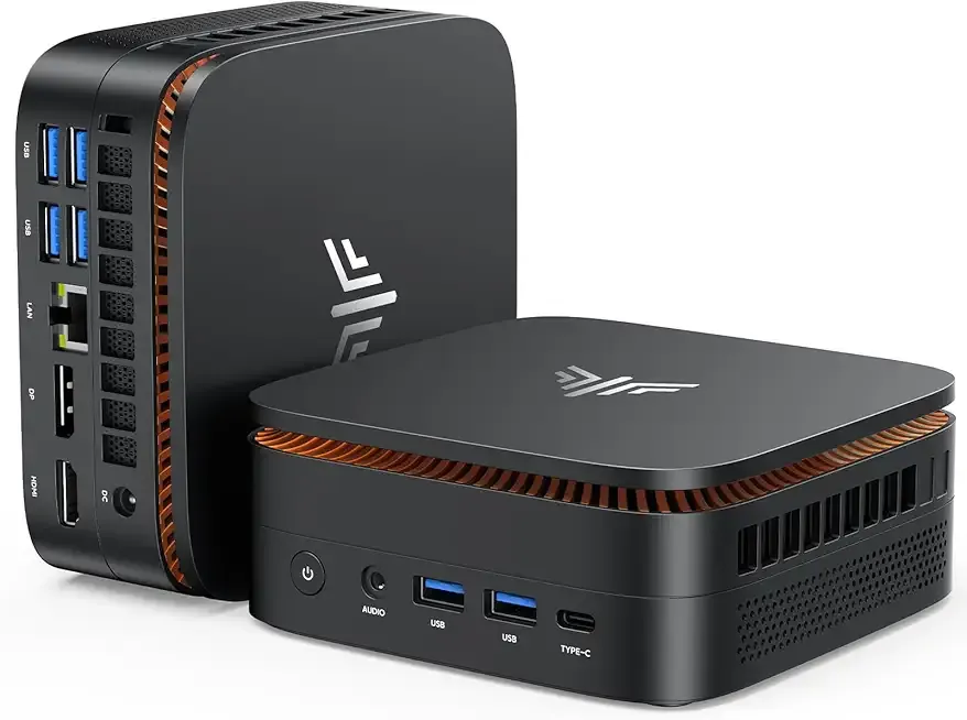 KAMRUI Pinova P1 Mini PC, W-11 Pro AMD Ryzen 4300U(Beat 3500U/N150/N95, up to 3.7GHz), 16GB RAM 512GB SSD Mini Desktop Computer Support 4K HDMI+DP+Type-C, Mini PC with Dual WiFi, Business Home Office