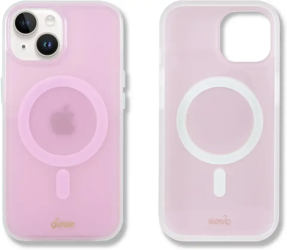 Sonix Protective Phone Case for iPhone 15, 14, 13 | Compatible with Magsafe | 10ft Drop Tested | Jelly Pink