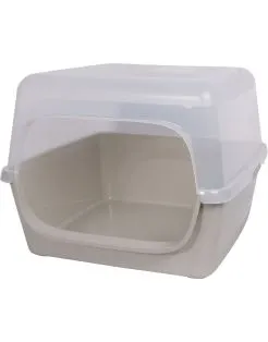Moderna Hy Nest kattenbak - Bak - Warm Grijs 60x60x45 cm