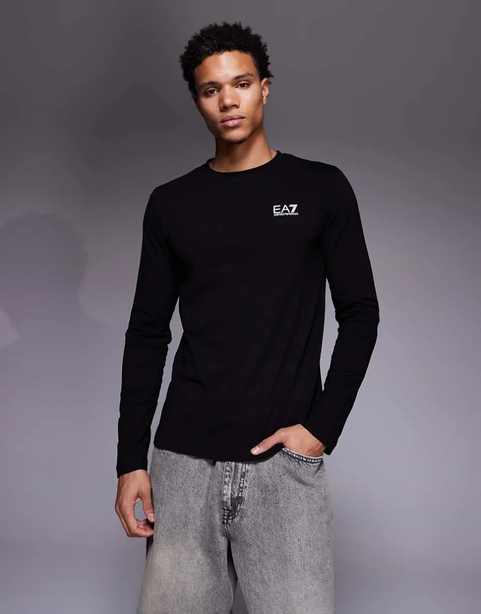 Armani EA7 training long sleeve t-shirt in black