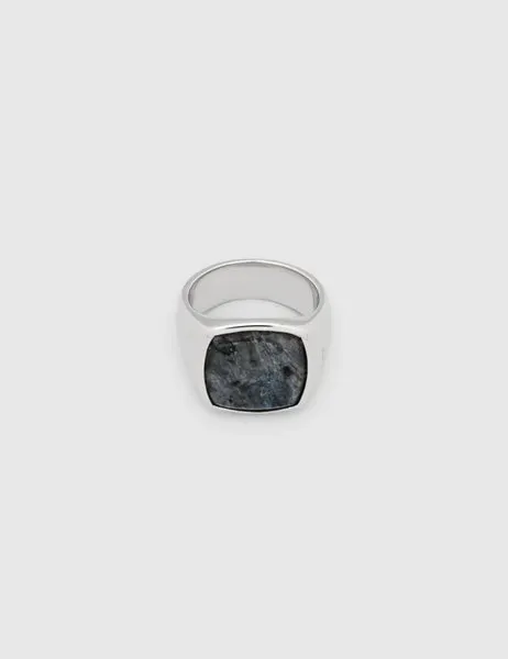 Cushion Ring Larvikite