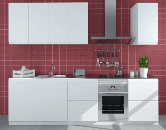 Cocina en kit DELINIA iD Tokyo blanco mate 300 cm con muebles altos y bajos