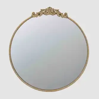 Rembrandt Primrose Round Mirror Gold 76cm