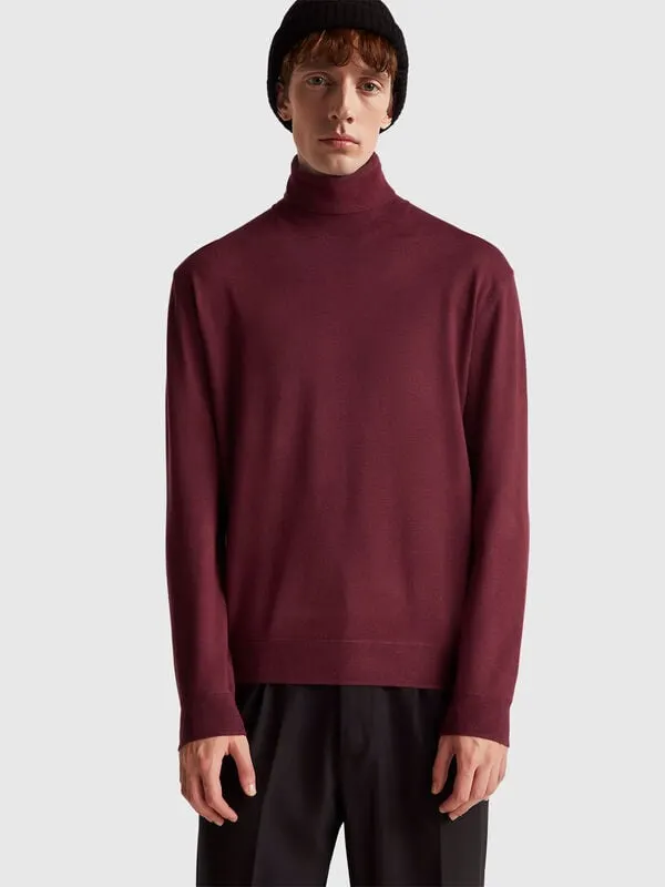 Turtleneck in viscose blend