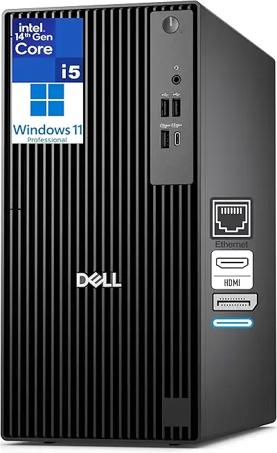 Dell Business Tower Desktop, 14th Gen Intel i5-14500 vPro (14-Core, up to 5.0GHz), 16GB DDR5, 512GB PCIe SSD, Support Dual Monitor, Windows 11 Pro– for Business Productivity & Enterprise