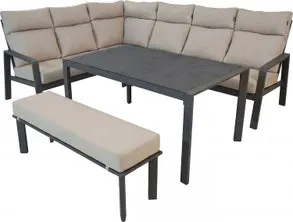 Intratuin 6-zits loungeset Lille antraciet