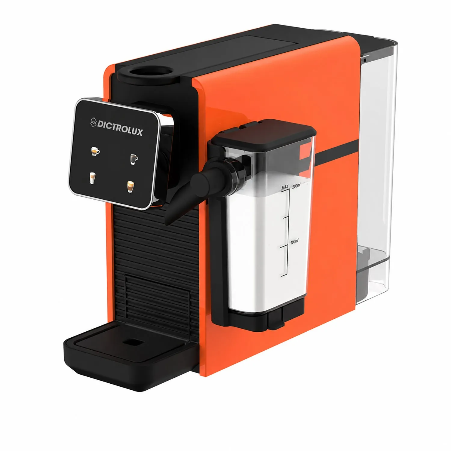 Macchina da Caffè Digitale Express & Milk Orange 1400 Watt