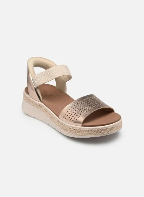 Sandalen met sleehak en plateau SLIP-INS Bobs Sun Ray - Step Aside dames goud en brons