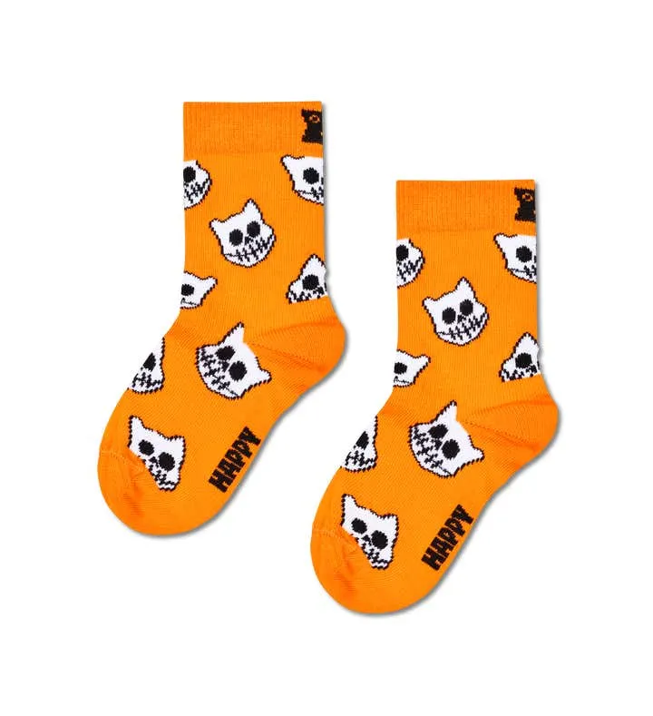 Kids Skelly Cat Sock