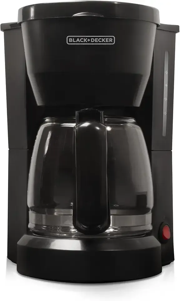 BLACK+DECKER 5-Cup Coffeemaker, DCM600B Black