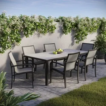 Agio Maxwell 7-piece Outdoor Patio Sling Dining Set
