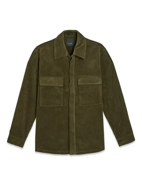 3608 Aiden Overshirt Dark Olive Green