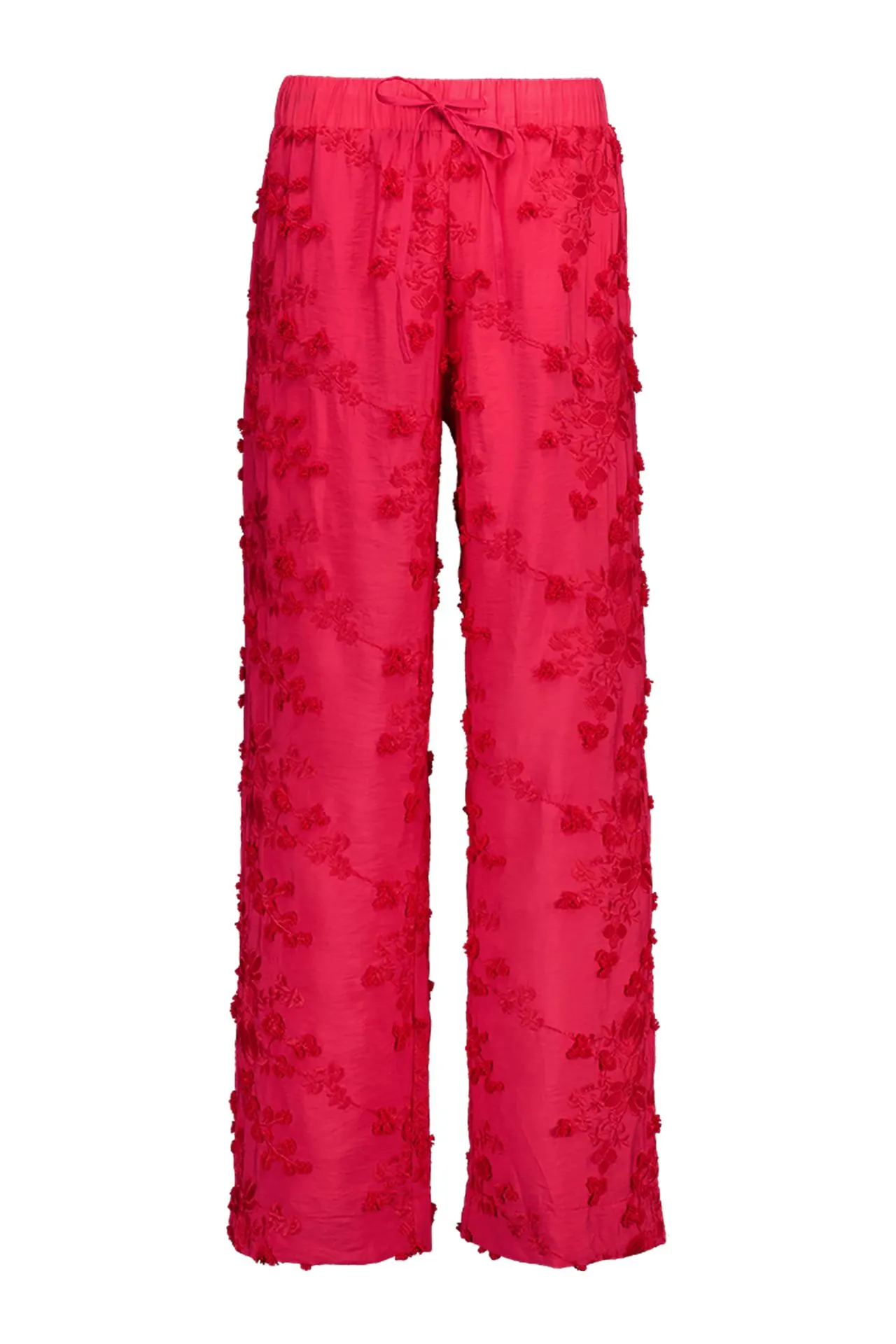 Straight fit broek | Roze | Bloemen