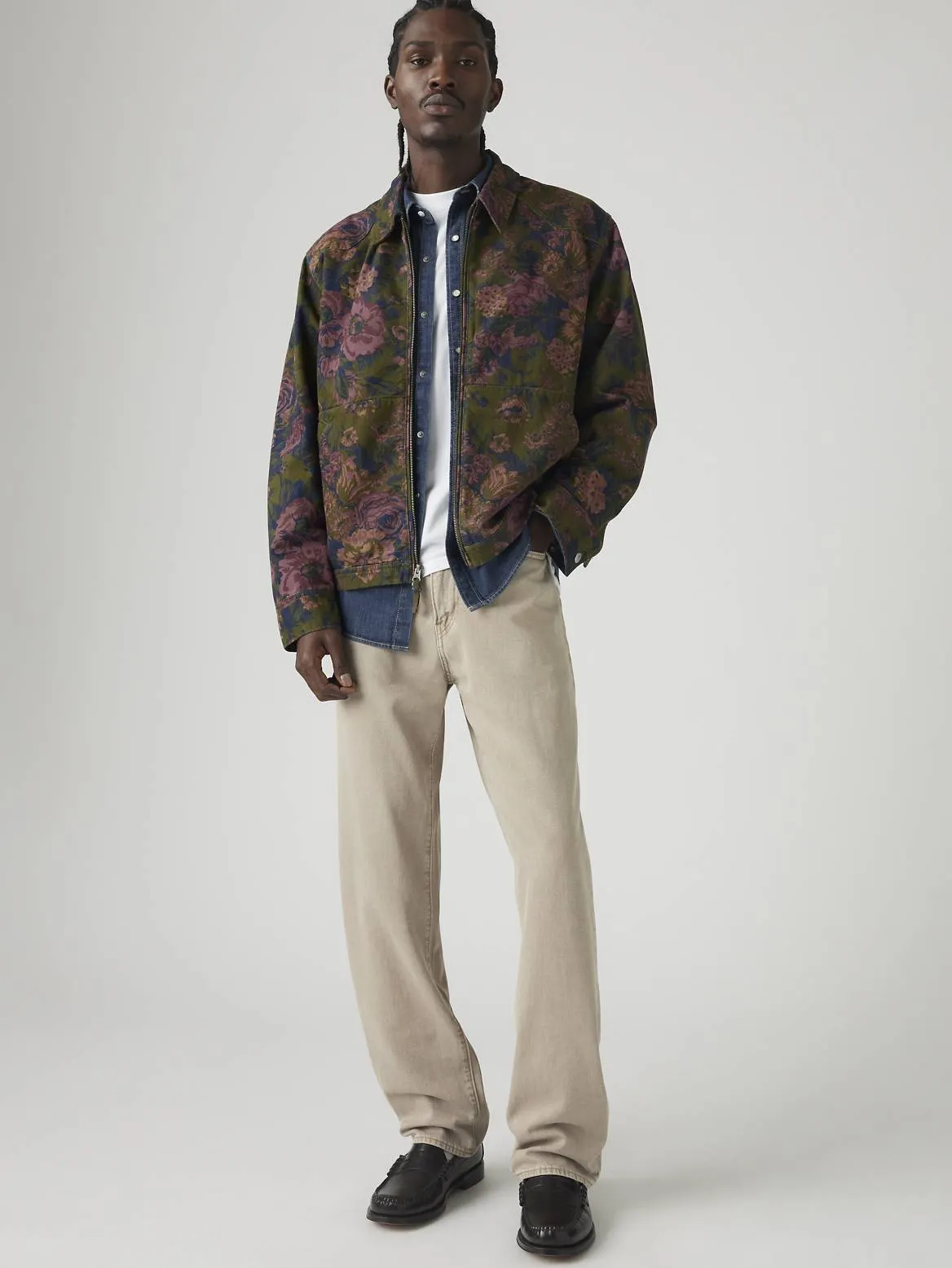 568™ Loose Straight Linen+ Denim Jeans