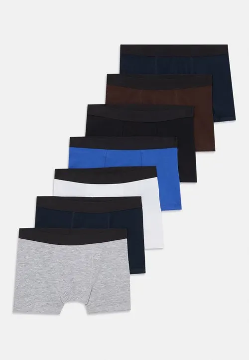 7 PACK - Boksershorts - white/mottled dark grey/light blue