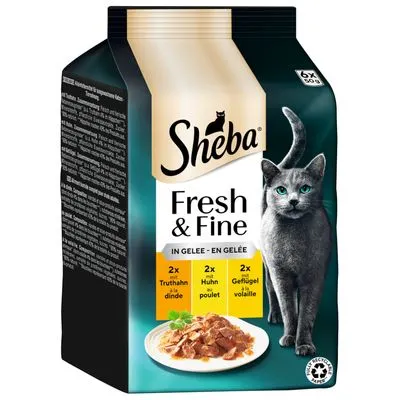 Sachets fraîcheur Sheba Fresh & Fine 6 x 50 g pour chat