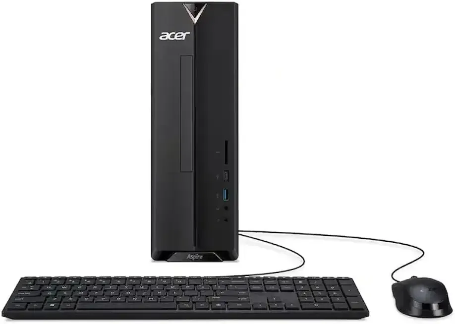 Acer Aspire Desktop Computer • Intel Celeron Processor • 8GB RAM • 256GB SSD • HDMI + VGA • Wi-Fi 6 • Windows 11 (Renewed)