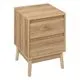 Table de chevet ABANA 2 tiroirs 40x56x40cm