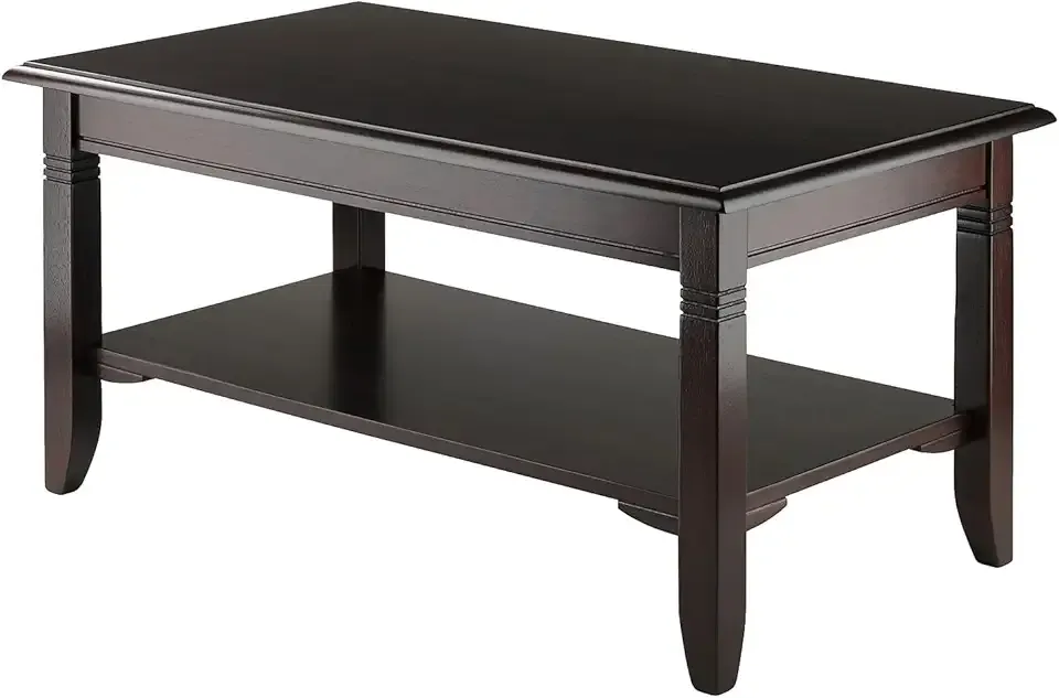 Winsome Nolan Coffee Table, for Living Room, 18", Cappuccino